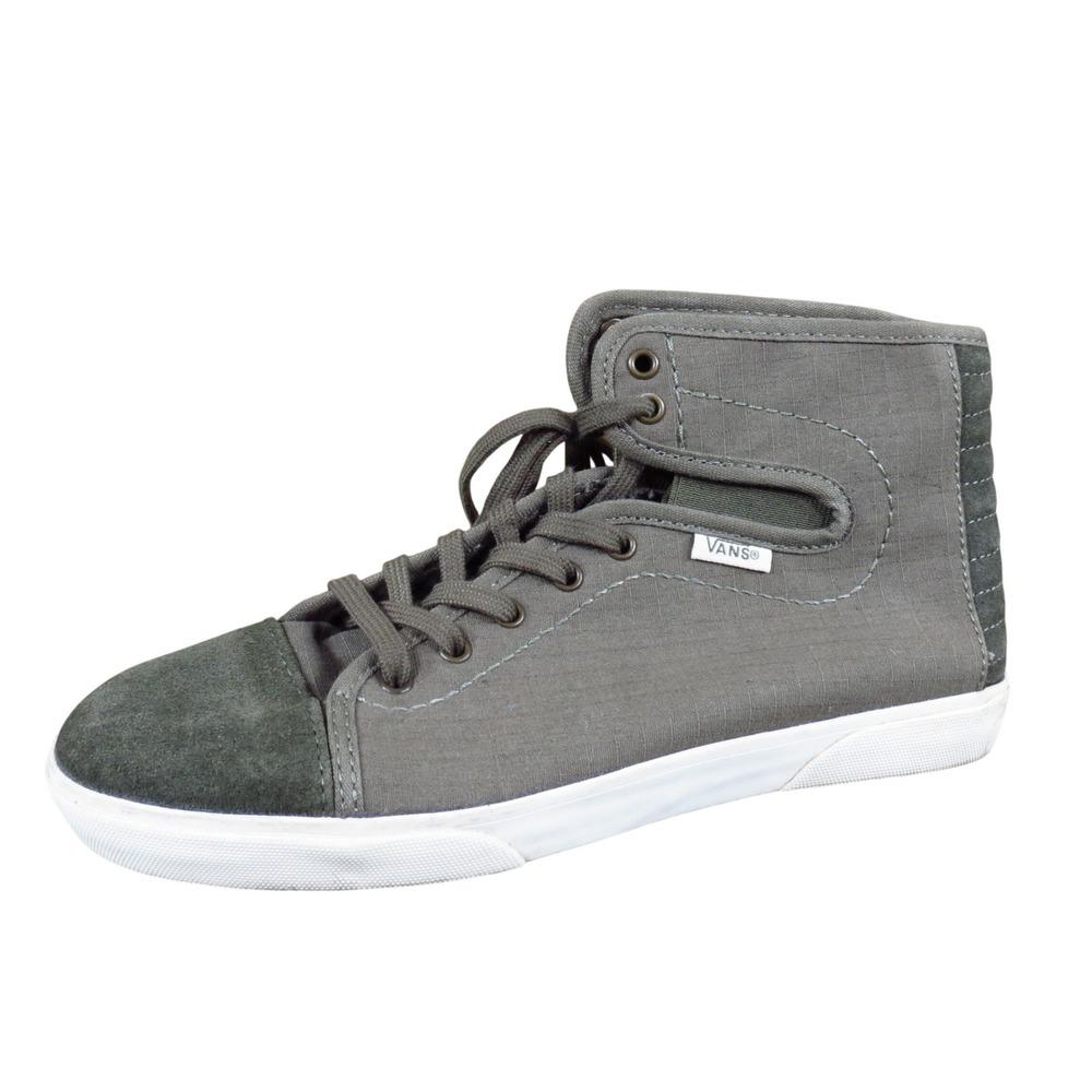 Vans Hadley‎ Womens High Top Sneaker Size 6 Skate Casual Olive Green Suede